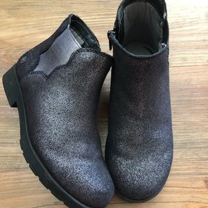 Girls Sparkling Black Stride Rite Boot